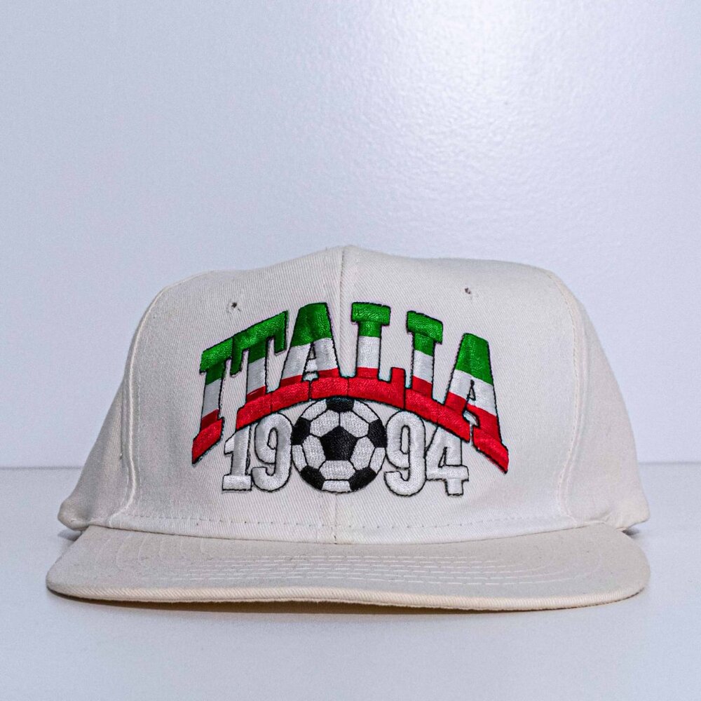World Cup 1994 Italia Snapback Hat Soccer Futbol VTG 90s Streetwear